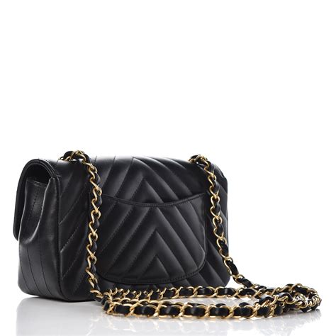 chanel chevron flap mini
